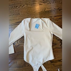 Free People Truth or Square Bodysuit (Nude)
